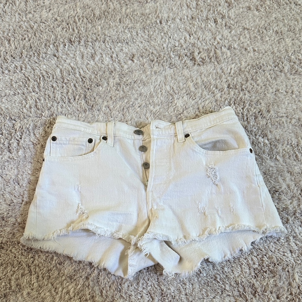 Levi's Off-White Women's Jean Shorts